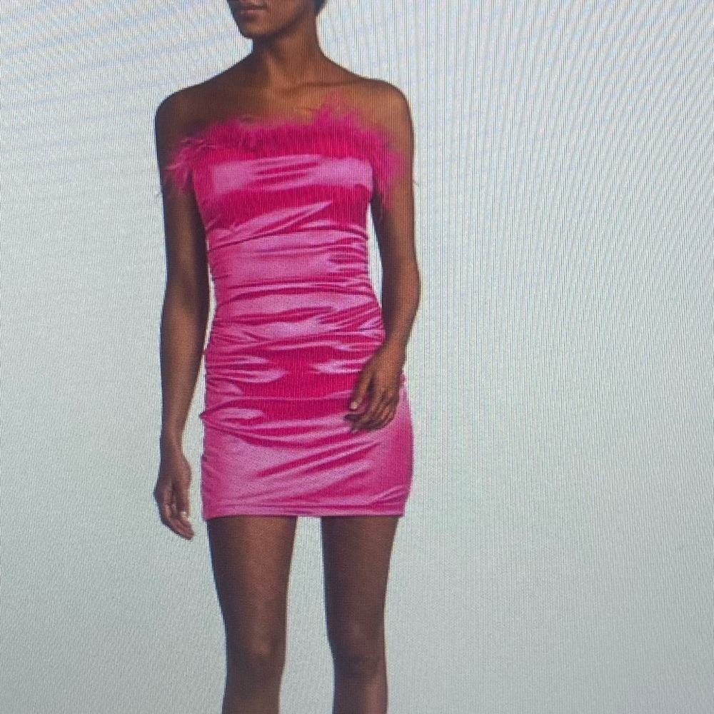 New! Honey and Rosie Pink Strapless Dress Size XS